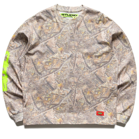 Supervsn Studio RT Camo L/S Tee - Park Camo White