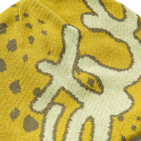 Supervsn Studio Skull Beanie - Dusty Yellow