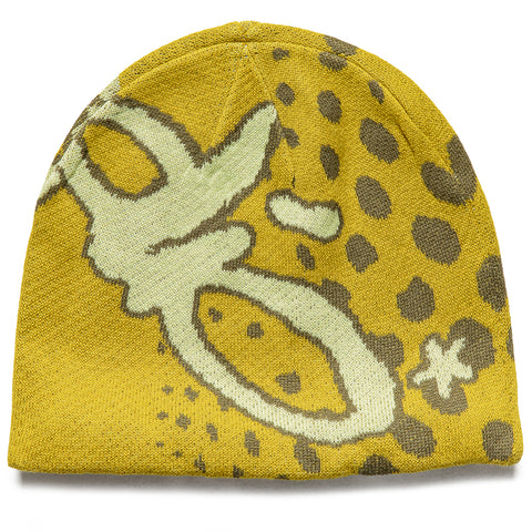 Supervsn Studio Skull Beanie - Dusty Yellow