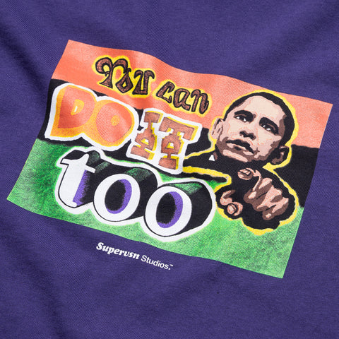 Supervsn You Can Do It Too Tee - Dusty Purple