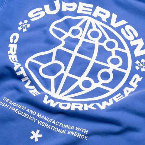 Supervsn Creative Workwear Hoodie - Blue