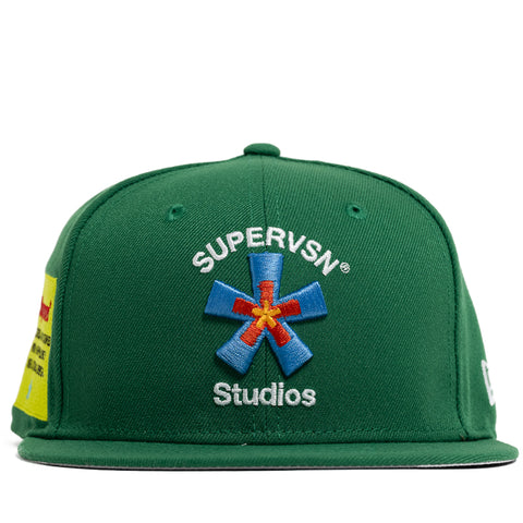 Supervsn x New Era Starburst Fitted Hat - Green