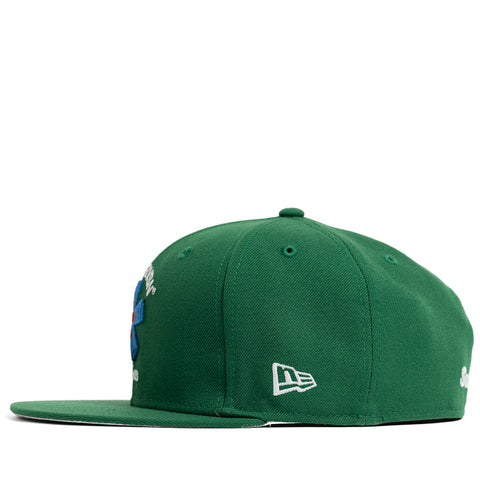 Supervsn x New Era Starburst Fitted Hat - Green