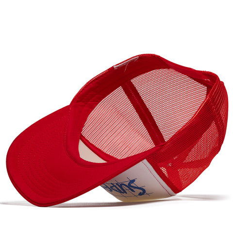 Supervsn VSN Grid Trucker Hat - Red