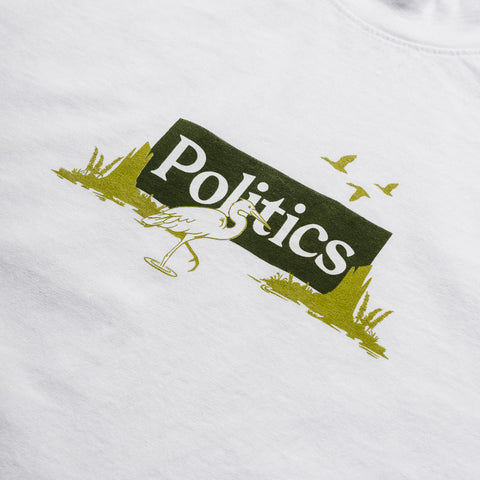 Politics Swamp Tee - White