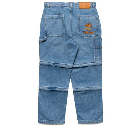 BEAMS x Timberland Denim Carpenter Zip-Off Pant - Light Wash