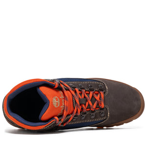 Timberland Euro Hiker Mid Boot - Dark Brown Nubuck/Dark Blue