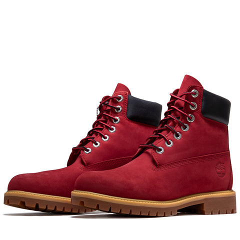 Timberland Premium 6" Lace Up Waterproof Boot - Dark Red