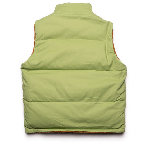 Sinclair Reversible Puffer Vest - Olive/Light Brown