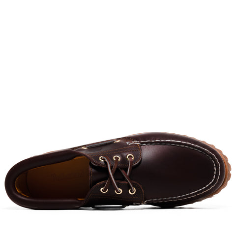 Timberland Authentic 3-Eye Lug Boat Shoe - Burgundy