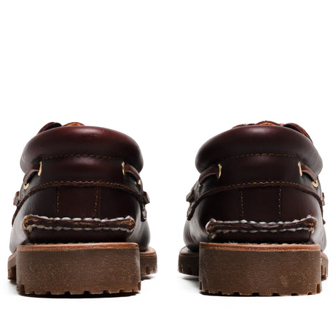 Timberland Authentic 3-Eye Lug Boat Shoe - Burgundy