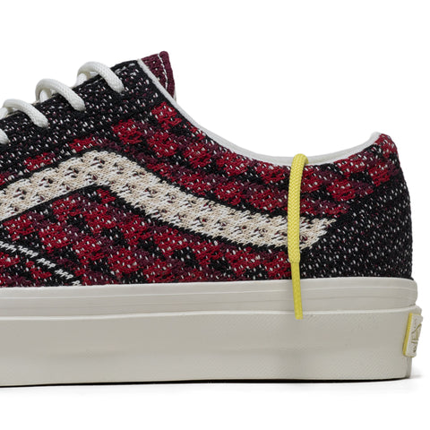 Vans LX Old Skool 36 EK - Geo Check Bordeaux Red