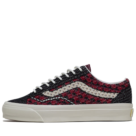 Vans LX Old Skool 36 EK - Geo Check Bordeaux Red