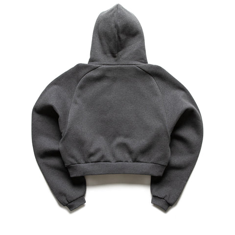 Women's Fear Of God Essentials Embossed 90's Raglan Hoodie - Charcoal Heather