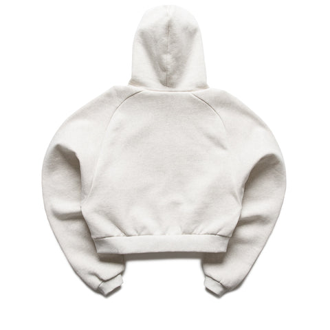 Women's Fear Of God Essentials Embossed 90's Raglan Hoodie - Oatmeal Heather