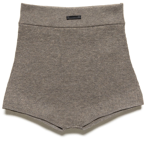 Women's Fear Of God Essentials Waffle Boy Short - Homestead Heather