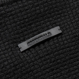 Women's Fear Of God Essentials Waffle L/S Top - Vintage Black