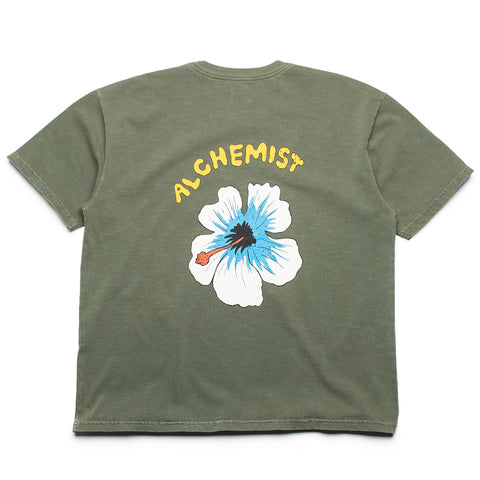 Alchemist Floral Skull Tee - Defender Green