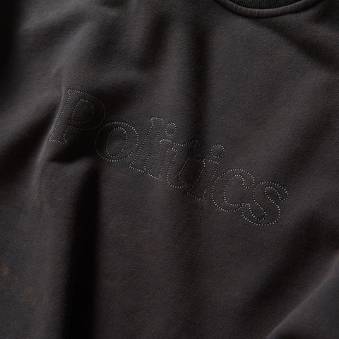 Politics Core Crewneck - Black