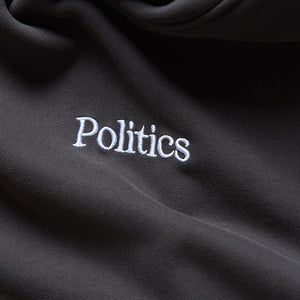 Politics Vintage Wash Hoodie - Black