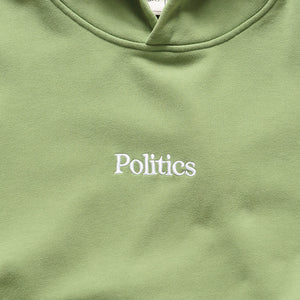 Politics Vintage Wash Hoodie - Olive