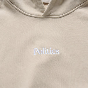 Politics Vintage Wash Hoodie - Tan