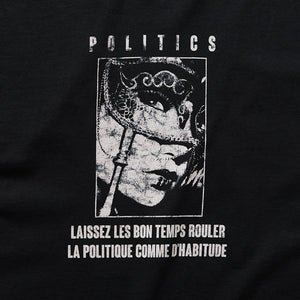 Politics Masquerade Tee - Vintage Black