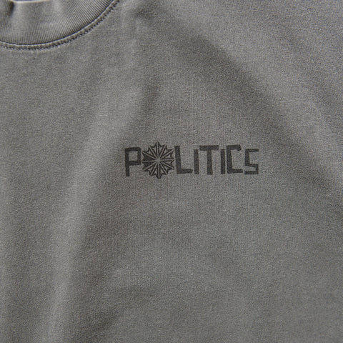 Politics Candle Tee - Vintage Black