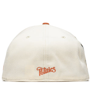 Politics x New Era City Series 59FIFTY Fitted Hat - Cream/Rust