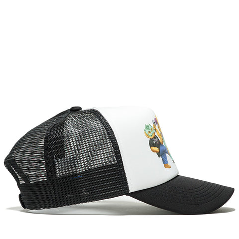 Politics x Market 5 Trucker Hat - Black/White