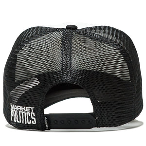 Politics x Market 5 Trucker Hat - Black/White