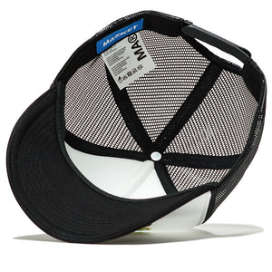 Politics x Market 5 Trucker Hat - Black/White