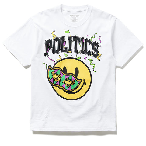 Politics x Market Smiley Mask Tee - White