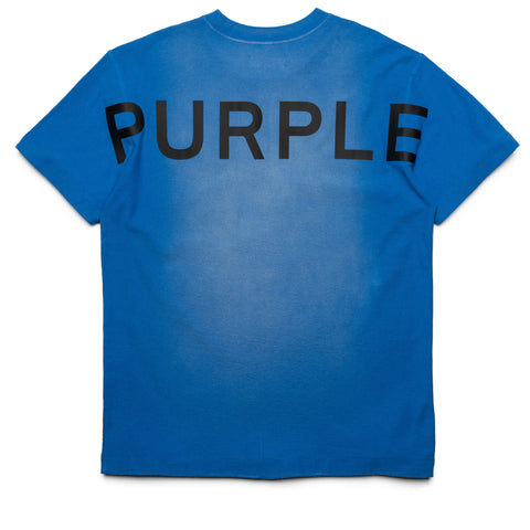 Purple Brand Wordmark Tee - Blue