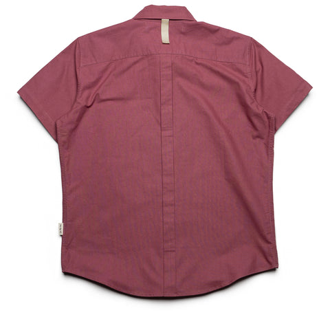 Advisory Board Crystals Short Sleeve Oxford Shirt - Mauve