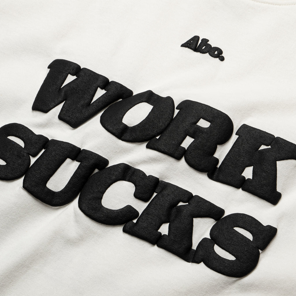 Advisory Board Crystals Work Sucks Tee - White