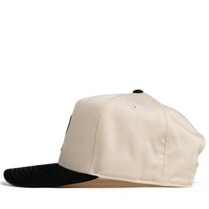 Politics A-Frame Snapback - Natural/Black