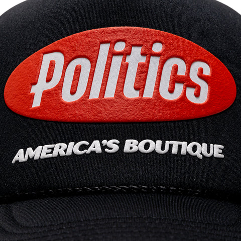 Politics America's Boutique Trucker Hat - Black