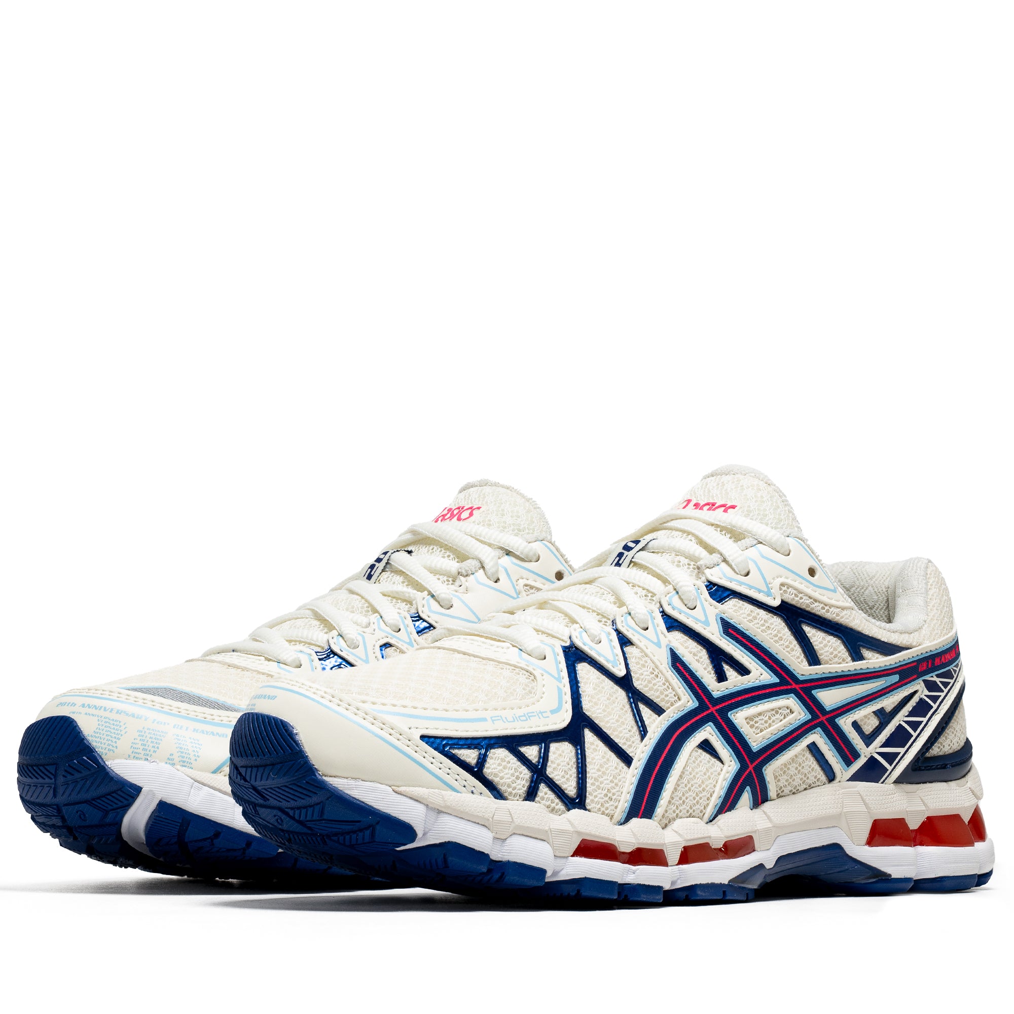 国内配送 asics GEL-KAYANO 20 CREAM/DEEP MARINE Sneaker Politics