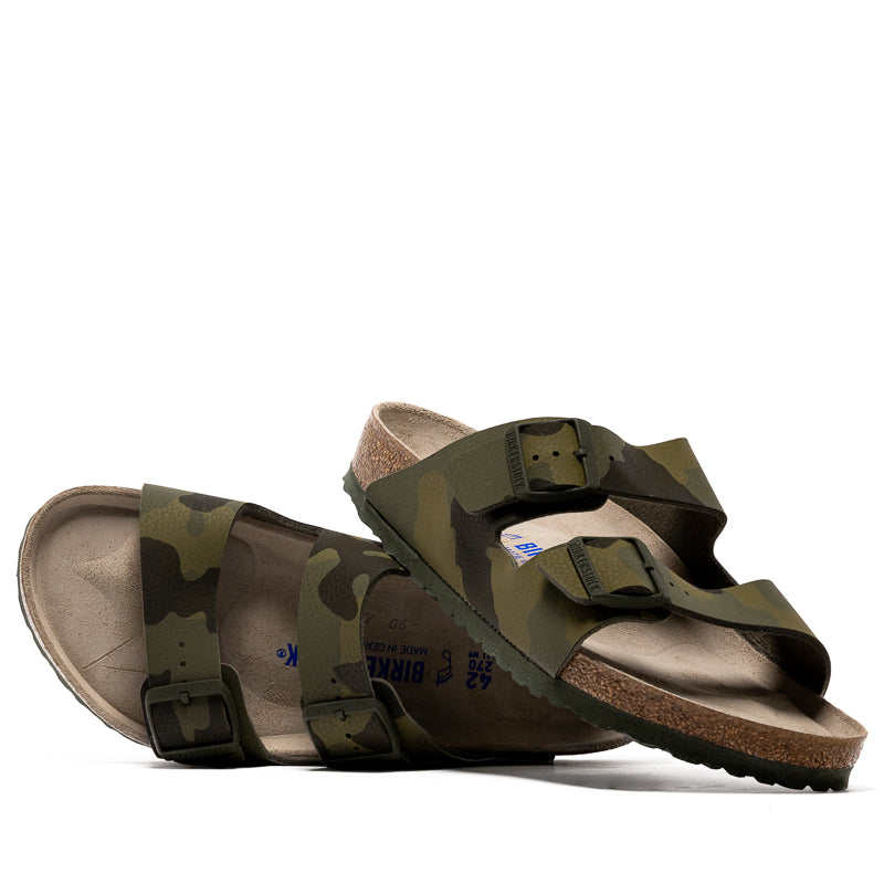 Birkenstock Arizona Birko-Flor Desert Soil Camouflage Green 2024 Size 42 NIB