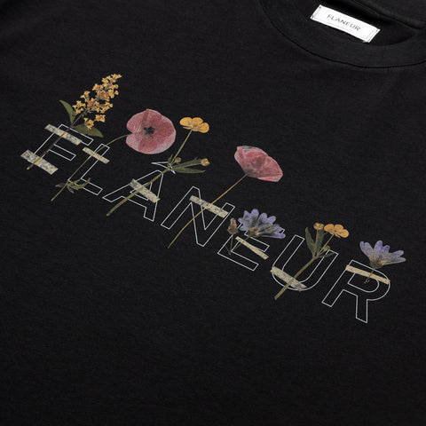 Flaneur Botanical Tee - Black