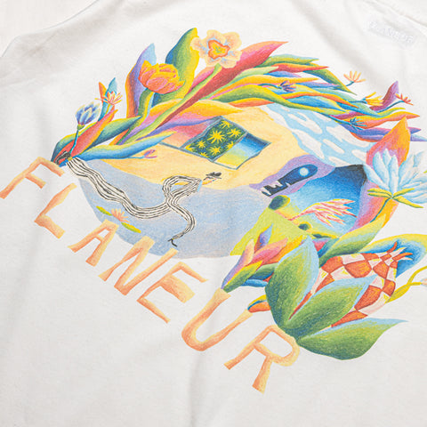 Flaneur Passage of Time Tee - White