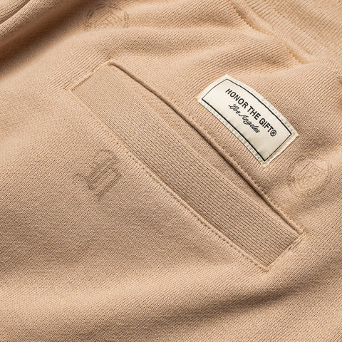 Honor The Gift Crest Sweats - Tan