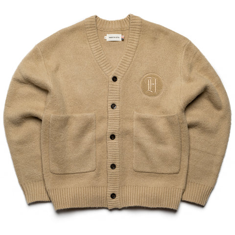 Honor The Gift Stamped Patch Cardigan - Tan