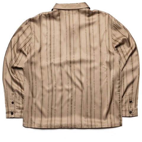 Honor The Gift Honor Stripe L/S Henley - Tan