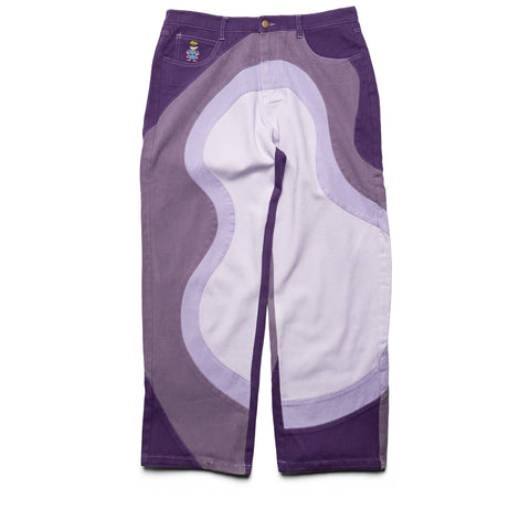 KidSuper Wavy Denim Pants - Purple