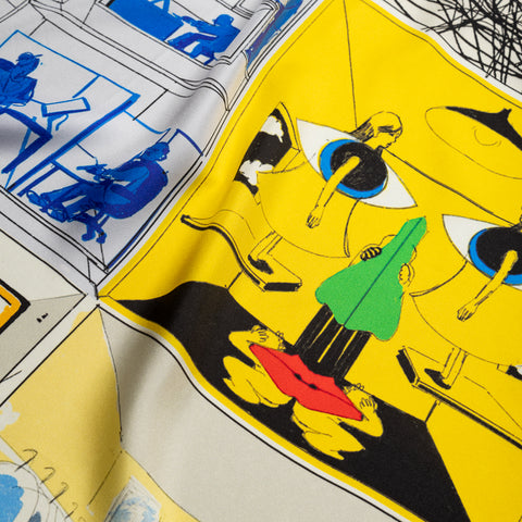 KidSuper How To Find An Idea Silk Scarf - Multi