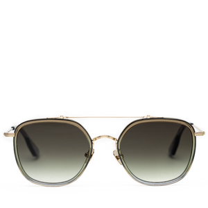 Krewe Austin Sunglasses - Matcha/Matte Black Fade 12K