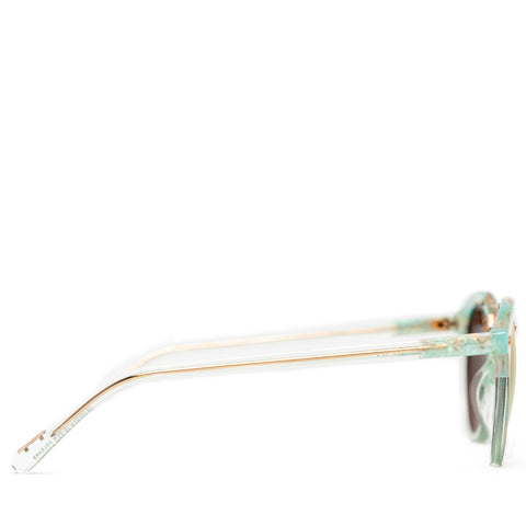 Krewe St. Louis Mirriored Sunglasses - Seaglass/Marine Rose Gold