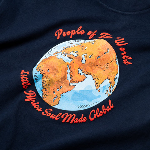 Little Africa People of the World Tee - Navy